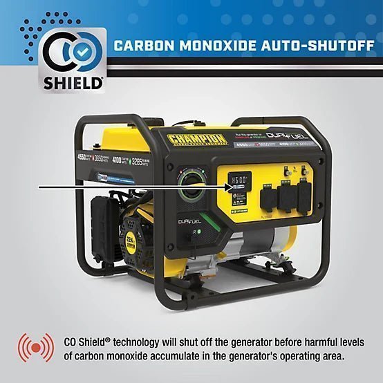 New!Champion Power Equipment 4550-Watt Dual Fuel RV Ready Portable Generator with CO Shield, 200970 - Image 2